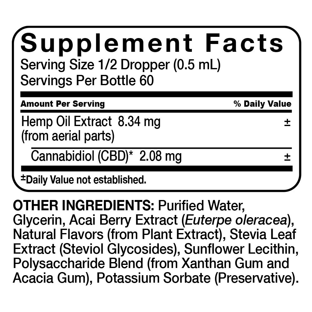 UltraCell Full Spectrum Hemp CBD Oil Lemon 1oz (30mL)