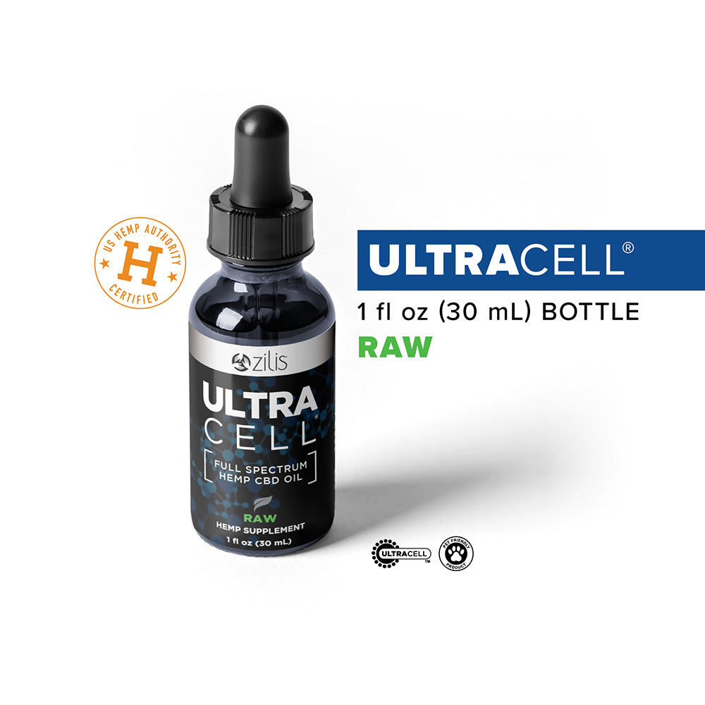 UltraCell Full Spectrum Hemp CBD Oil Raw 1(oz) 30mL