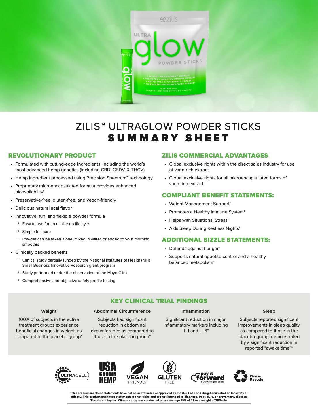 UltraGlow Powder Sticks (30 Pack)